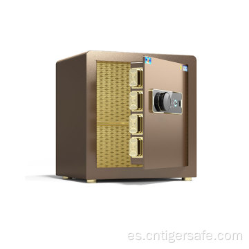 Tiger Safes Classic Series-Brown 40 cm de altura con bloqueo de huellas dactilares